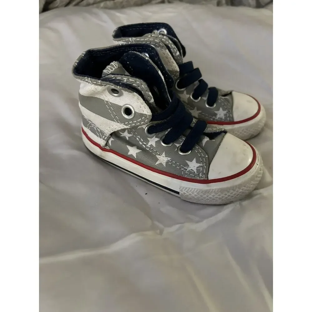 Converse Grey Star High Top Sneakers size 5